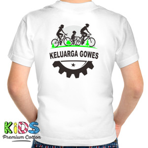 Kaos Kaos Sepeda Keluarga Gowes ( Design Belakang )