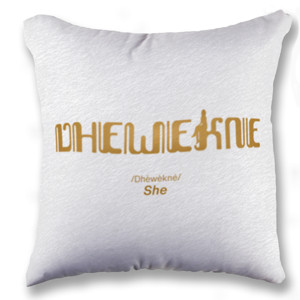 Bantal One-sided pillow “Dhewekne” it means she or her