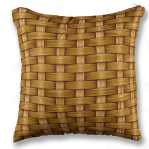 Bantal Anyaman Bambu Seni Cetak Kayu Tradisional Modern 2