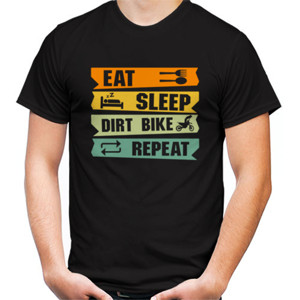 Kaos Eat Sleep Dirt Bike Repeat