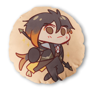 Bantal Bulat Bantal chibi Zhongli Genshin Impact lucu
