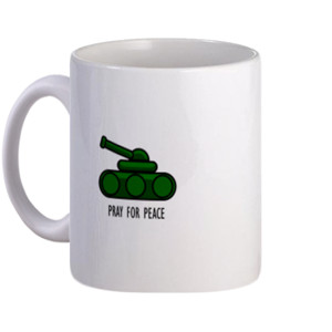 Mug TANK PRAY FOR PEACE