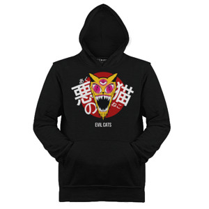 Jaket Hoodie Evil cat's (Kanji) 
