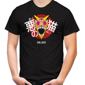 Kaos Evil cat's (Kanji) 