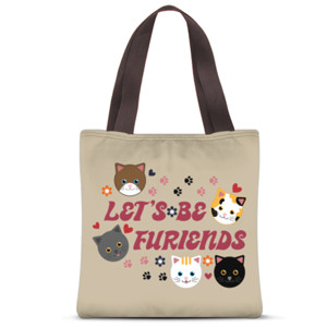 Tas Tote Fullprint Let's Be Furiends