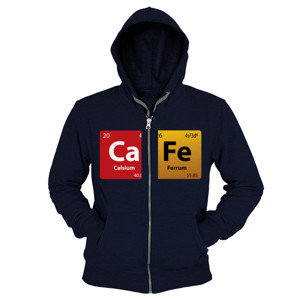 Hoodie Zipper Chemistry Jokes CaFe