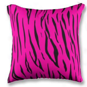 Bantal pink tiger pattern