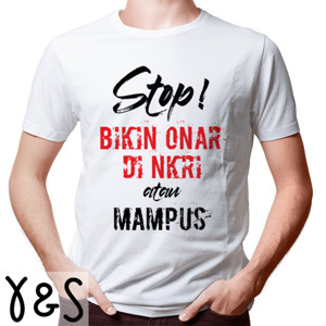 Kaos STOP BIKIN ONAR