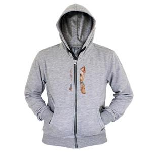 Hoodie Zipper Kaos Gambar Anjing 453