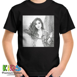 Kaos 6.front_Beauty_woman_sket_pencil_black_hery