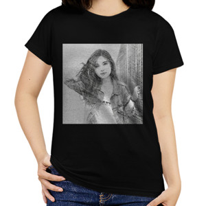 Kaos 6.front_Beauty_woman_sket_pencil_black_hery