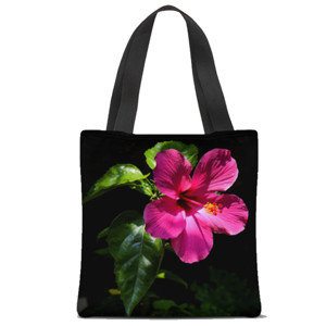 Tas Tote Fullprint Kembang Sepatu Pink 01