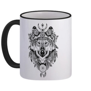 Mug Indian Wolf