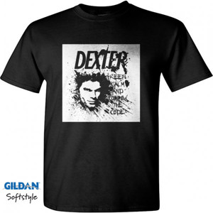 Kaos Dexter Keep Calm and Follow the Code