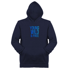 Jaket Hoodie young wild & free