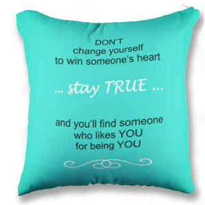 Bantal Simple Picture - Quote about Friendship