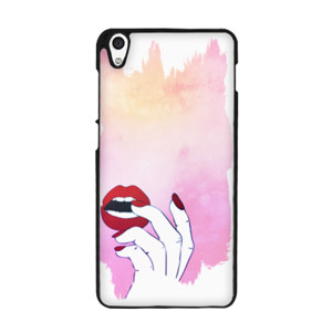 Pink Hand Lips Casing HP