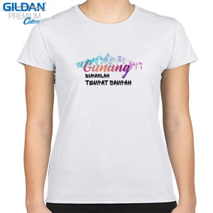 Kaos Gunung - Bukanlah Tempat Sampah Desain 1 - Putih