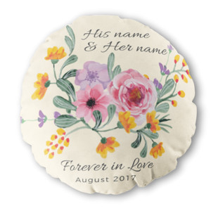 Bantal Bulat Forever in Love / Bantal Couple / Wedding