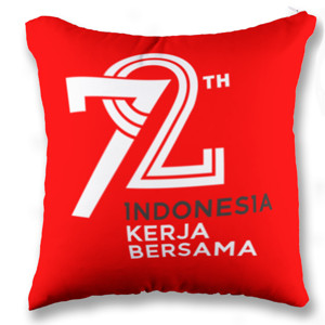Bantal bantal merah putih