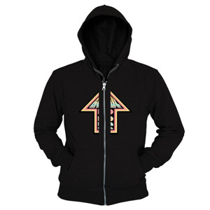 Hoodie Zipper SATUELEVEN UPGRADE Typography Logo