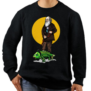 Jaket Sweater Darwin And Friend Graphic