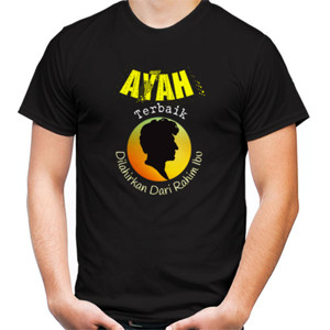 Kaos ayah terbaik lahir di bulan