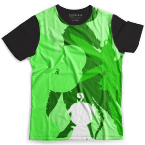 Kaos Fullprint KPO-040 Kaos Digimon Siluet Evolusi Palmon