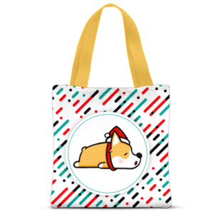Tas Tote Fullprint Line Dog Sleep