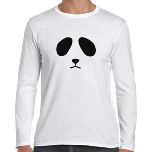 Kaos Kaos Pria Lengan Panjang 'Panda - RedMango