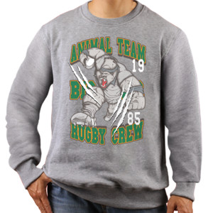 Jaket Sweater Animal Team - Rugby Crew  