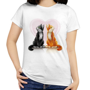 Kaos Couple cute cats