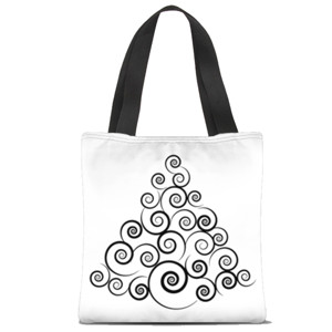 Tas Tote Fullprint Pohon Natal