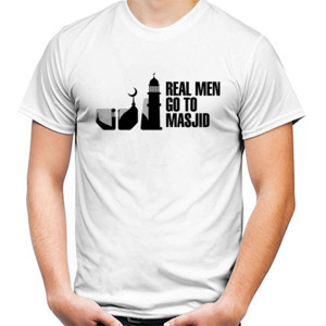 Kaos Real Men Parody (Dark Logo)