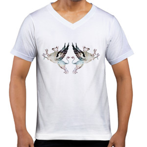 Kaos  Fantasy Lion Bird - Kaos Fantasi Harimau Terbang