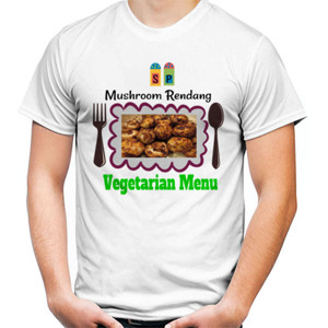 Kaos Mushroom Rendang (Ganti Photo Masakan Anda)