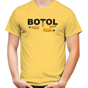 Kaos Botol tulisan hitam
