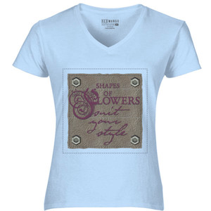 Kaos Shape of Flowers