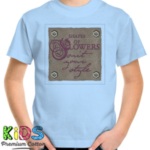 Kaos Shape of Flowers